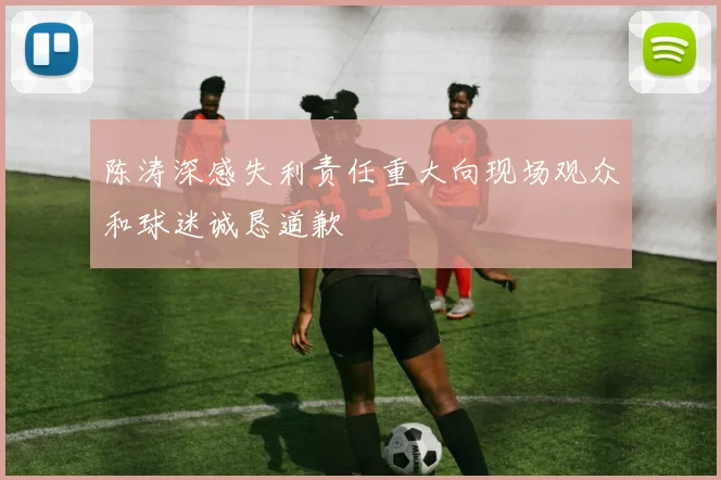 陈涛深感失利责任重大向现场观众和球迷诚恳道歉
